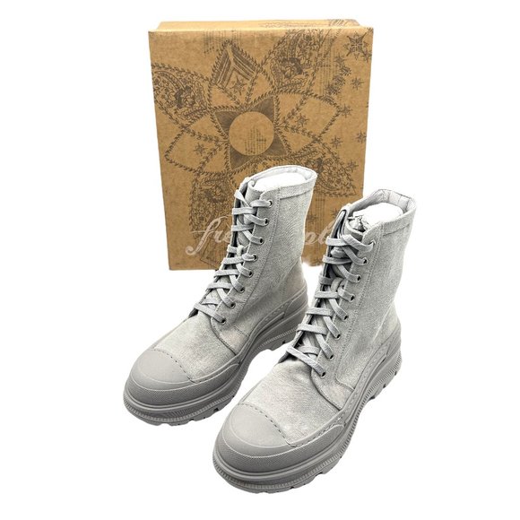 Free People Shoes - Free People Camp Out Canvas Lace Up Boots Size 39